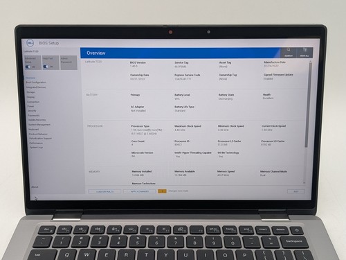 DELL Latitude 7320 2-in-1 13" FHD Touch I5-1145G7 256GB SSD 16GB W11P Webcam - Picture 14 of 15