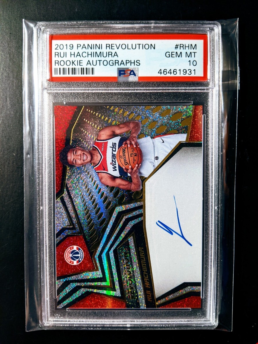 2019 Panini Hachimura Rui 直書きサイン PSA 10 2019 Panini Revolution Rookie Autograph Rui Hachimura PSA 10