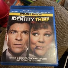Identity Thief (Blu-ray) Unrated, Edition, Dvd Digital Copy + Ultraviolet