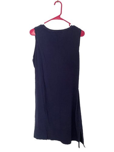 MICHAEL MICHAEL KORS Womens Navy Asymmetrical Hem Pullover Dress Petites XL - Picture 3 of 4