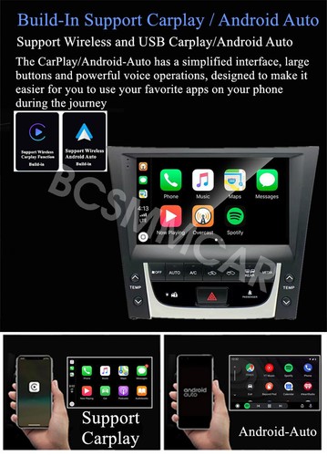 Reproductor estéreo de radio para automóvil con pantalla táctil Android apto para LEXUS GS300 GS350 2005-2011 - Imagen 5 de 13