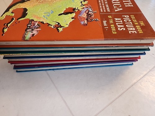 Vintage 6- 1960 Golden Book Picture Atlas Hardcover Very Clean# - Picture 15 of 18