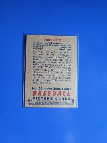 2005 Bowman Heritage #26 Derek Jeter - Yankees (1951) - The Captain! - Picture 2 of 3