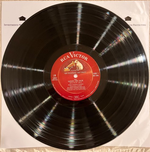 RAVEL Daphnis And Chloe 1955 w/Warhol art - Mono RCA Victor Red Seal LM-1893 VG+ - Picture 3 of 20