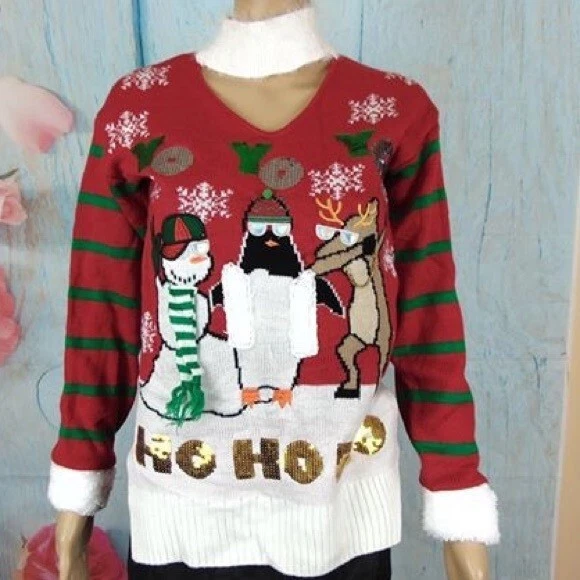 Planet gold christmas clearance sweater