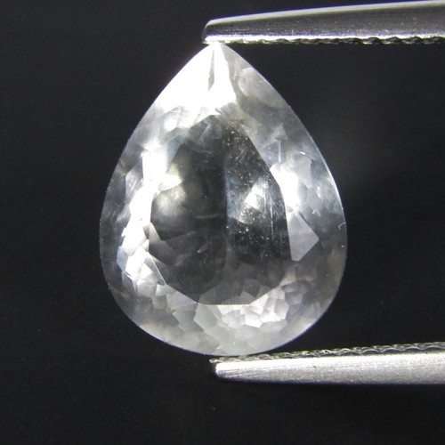 Piedra preciosa fenomenal natural más rara de 3,86 quilates con forma de pera de ópalo hialita - Imagen 2 de 10