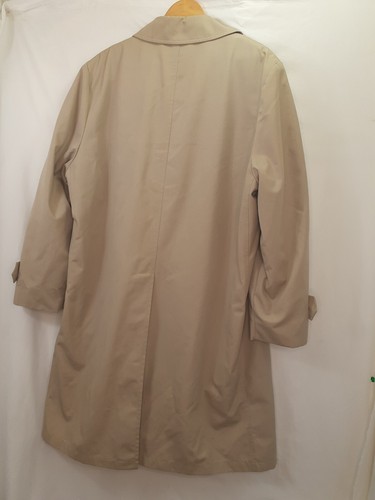 London Town Mens Khanki Trench Beige Coat 46R Removable Liner Buttons LondonTown - Picture 8 of 17