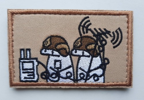 Ukrainische Armee Moral Patch Flork Signalmen Taktisches Abzeichen Humor Chevron Haken - Bild 1 von 5
