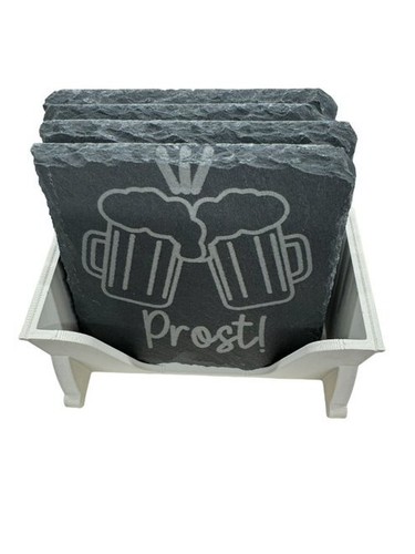 4 Posavasos con Soporte de Almacenamiento de Pizarra - Imagen 2 de 23