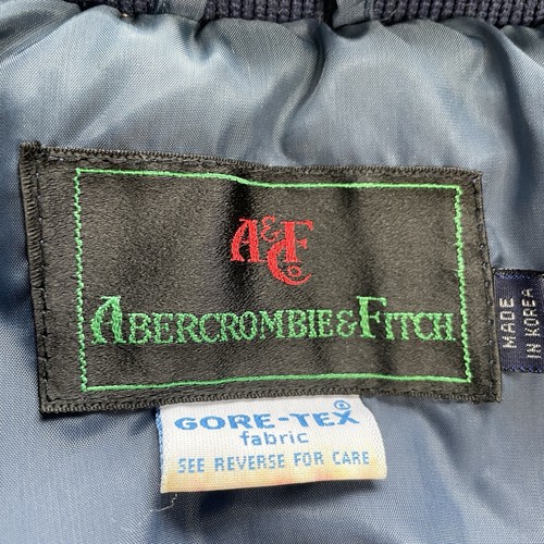 Vintage ABERCROMBIE & FITCH Thermal Insulated Waterproof Jacket Mens Large Tan - Picture 2 of 18