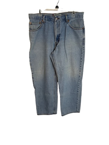 Levis 550 Relaxed Fit Jeans Men's Size 36x29 Blue Light Wash Cotton  E404 - Picture 2 of 10