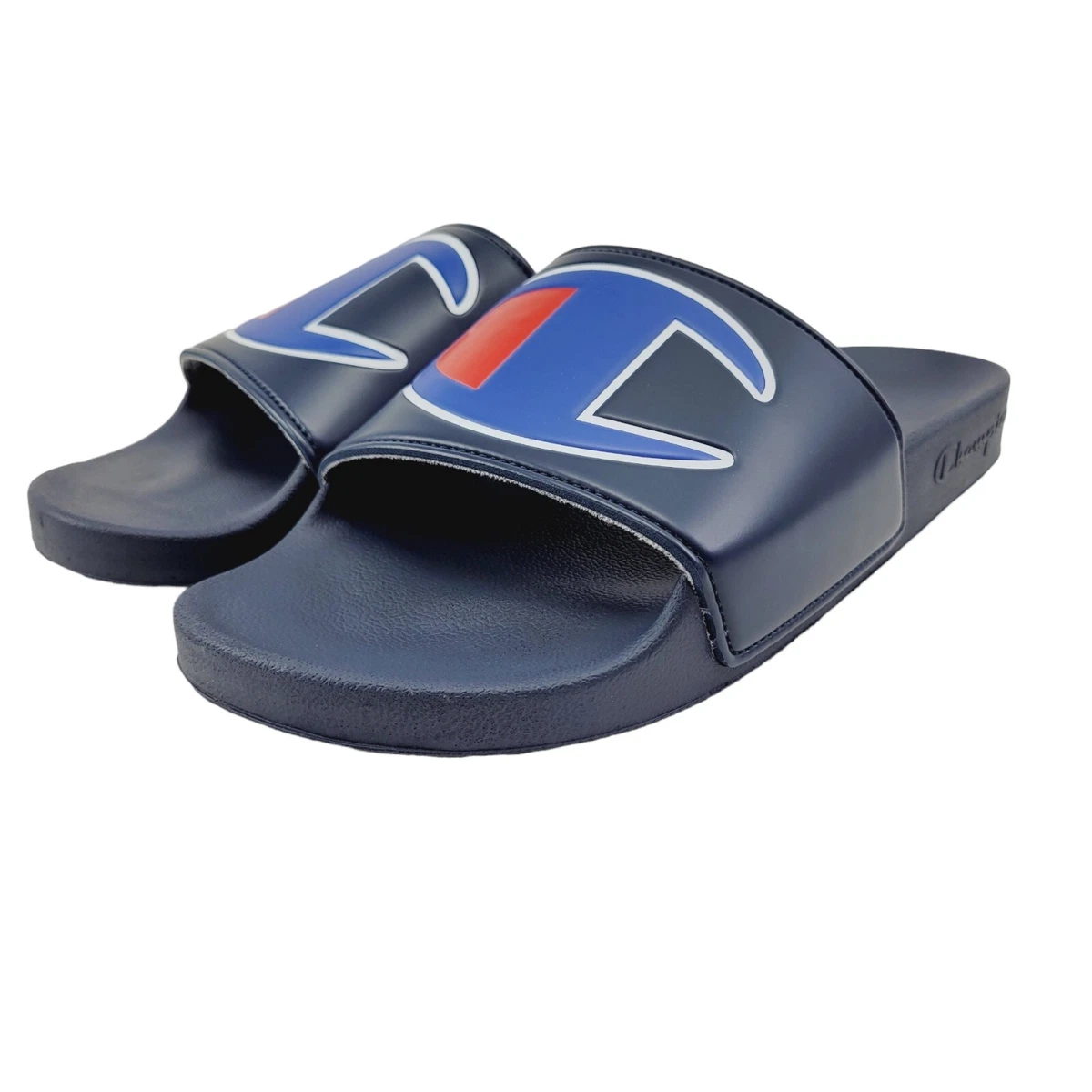 Champion slides 2024 navy blue
