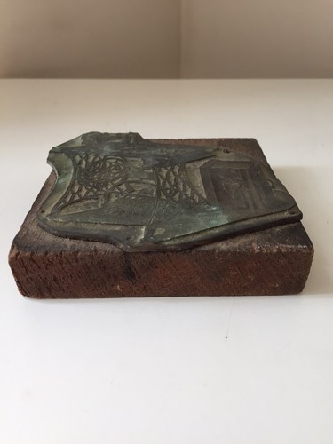 Ancienne plaque imprimerie Machine à coudre XIX - Photo 2/3