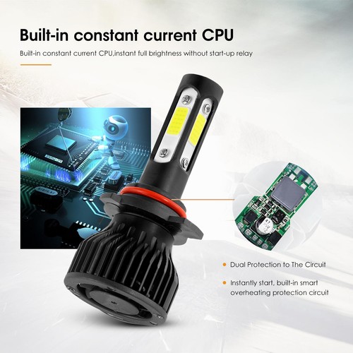 Faro LED 9005 de 4 lados 6000K blanco bombilla de haz alto para Toyota Camry 2000-2018 - Imagen 8 de 12