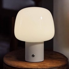 Tchibo LED Akku Tischleuchte Tischlampe Lampe Leuchte tragbar weiß