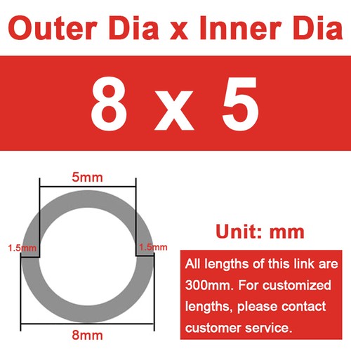 Aluminium Round Tube Pipe Hollow Tubing OD 3/4/5/6/7/8/9/10mm to 70mm 300mm Long - Picture 97 of 260