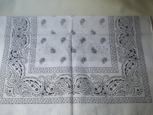 Weißes Bandana mit Paisleymuster Neu - Bild 2 von 2