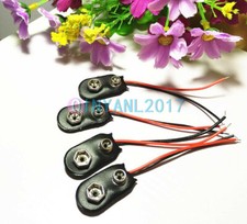 10PCS NEW Snap on 9V   Holder Clip Connector Hard Shell 10CM Cable Lead #A6-41
