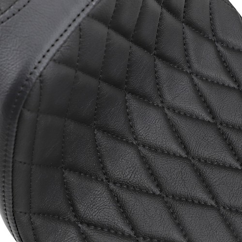 Predator Diamond Vinyl 2-Up Seat Drag Specialties 0804-0758 For 57-78 Harley XL - Picture 4 of 4