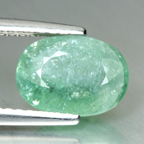 1.72 CT 9X6MM UNHEATED 100% COPPER BEARING GREEN TOURMALINE LOOSE GEMNSTONE - Picture 3 of 3