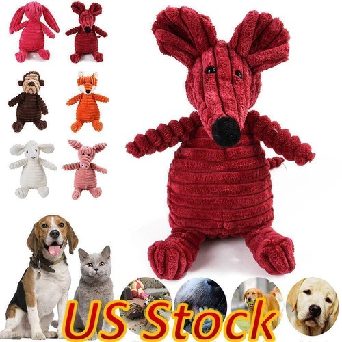 Pet Dogs Chew Toy Squeaky Plush Dog Toy for Aggressive Chewers Plush Toys US