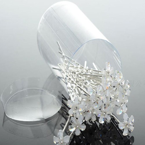 Braut Haarschmuck Strass Haarspange Hochzeit Haarnadeln U-Förmige % - Afbeelding 15 van 37