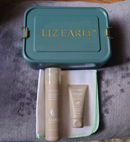 Liz Earle Mens Gift Tin Cleanse & Polish 100ml After Shaving Moisturiser 50ml - Picture 3 of 3