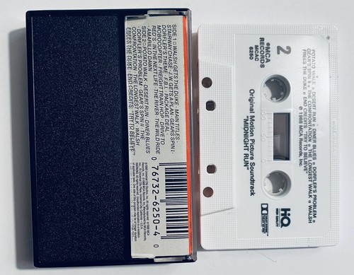 Midnight Run Soundtrack Cassette Tape Danny Elfman Robert De Niro 1988 TESTED - Picture 2 of 3