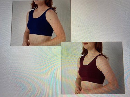 BALI Studio Collection Seamless Ribbed Lounge Bra - Set of Two - Picture 6 of 6