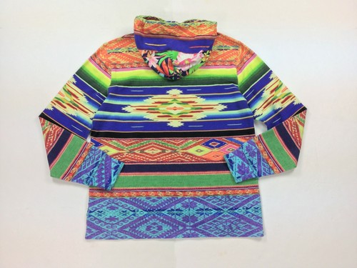 368 $ Polo Ralph Lauren Serape Southwestern Azteken leichter grafischer Hoodie - Bild 10 von 12