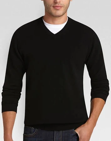 Joseph Abboud suave y cálido 100% Cashmere V Neck Sweater hombre nuevo con etiqueta - Imagen 19 de 22