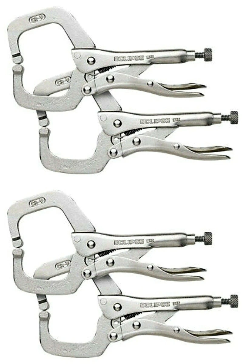 4 X ECLIPSE Vise Grip C Clamp 6