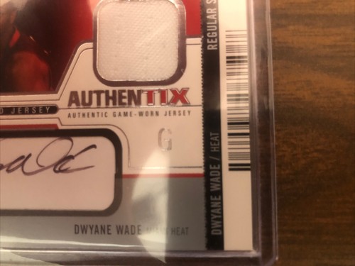 2003-04 DWYANE WADE RC 78/100 FLEER AUTHENTIX Game Worn W/Autographed Jersey HOF - Picture 6 of 12