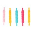 5 PCS Pastry Roller Engraved Rolling Pin Rolled Dough Tools Embossed Mold