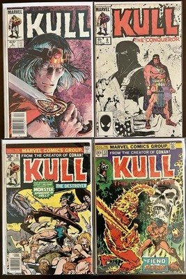 Kull the Destroyer/Conqueror Lot of 4 Bronze Age Marvel Comics High Grades