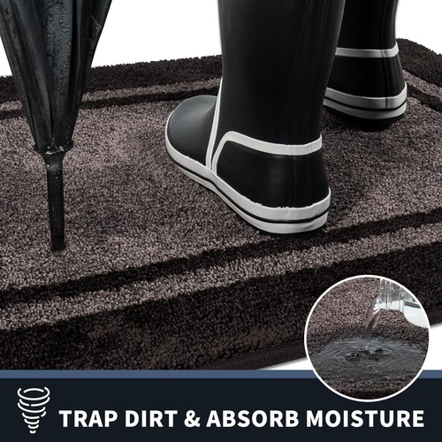 Dirt Trapper Door Mat 24" x 36", Non-Slip/Skid Machine Washable Entryway Rug,... - Picture 4 of 7