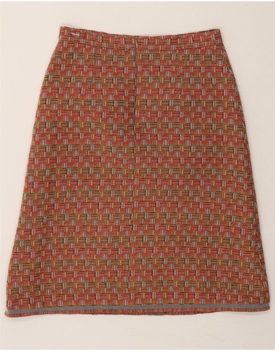 AVOCA Womens A-Line Skirt US 1 XS W30 Brown Check CK13 - Picture 2 of 3