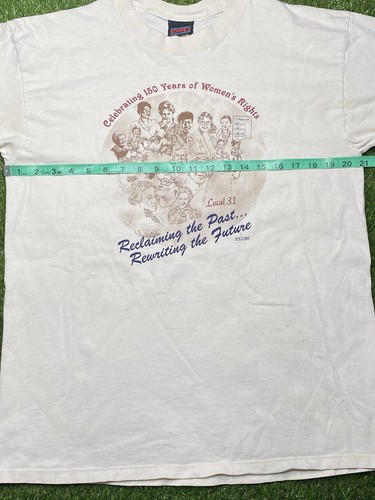 Vintage 1998 Women’s Rights T-shirt L Reclaiming the Past Rewriting the Future - Picture 11 of 12