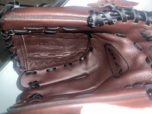 Clean Wilson A712 Brown Leather Baseball Glove 12.5" Left Hand Throw~ Smooth - Picture 6 of 8