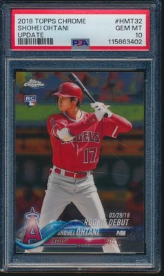 ゲームセンター・ゲームカード 2018 Topps Chrome Shohei Ohtani PSA WBC PSA 10 SHOHEI OHTANI 2018 TOPPS CHROME UPDATE BATTING Rookie