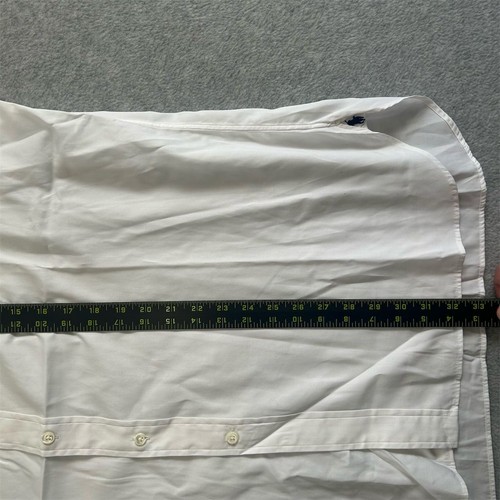 Polo Ralph Lauren Dress Shirt Men's White French Cuff Long Sleeve Size 17.5 - 34 - Picture 9 of 9