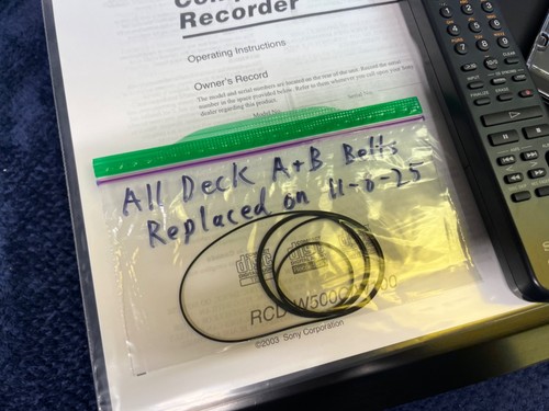 _-SERVICED & GUARANTEED-_ Sony RCD-W500C CD Recorder + 5 CD changer w/ Remote - Picture 7 of 13