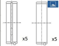 FAI AutoParts BM1028-STD Kurbelwellenlager FüR Mercedes-Benz