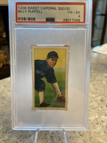 1909-11 T206 Sweet Corporal  350/30 Billy Purtell PSA 4 VG-EX