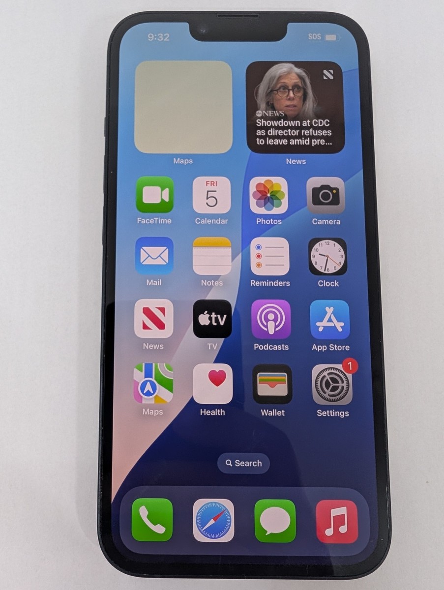 Apple iPhone 14 A2649 128 GB - Midnight (AT&T Locked) 100% Battery