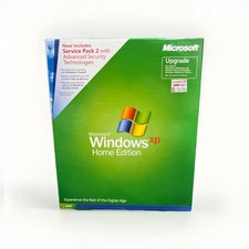 MICROSOFT WINDOWS XP HOME UPGRADE w/SP2 MS WIN =RETAIL BOX=