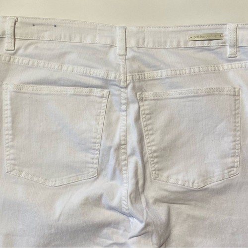 Jeans donna Soft Surroundings Ultimate Denim in bianco gamba dritta taglia 16T - Foto 8 di 15