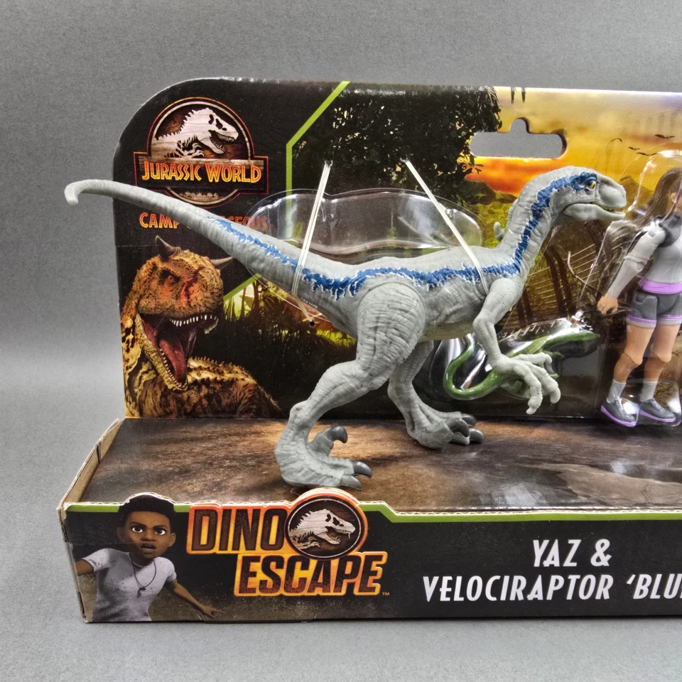 Jurassic Word Dino Escape Yaz Velociraptor Blue Action Figures Camp Cretaceous - Image 2 of 4