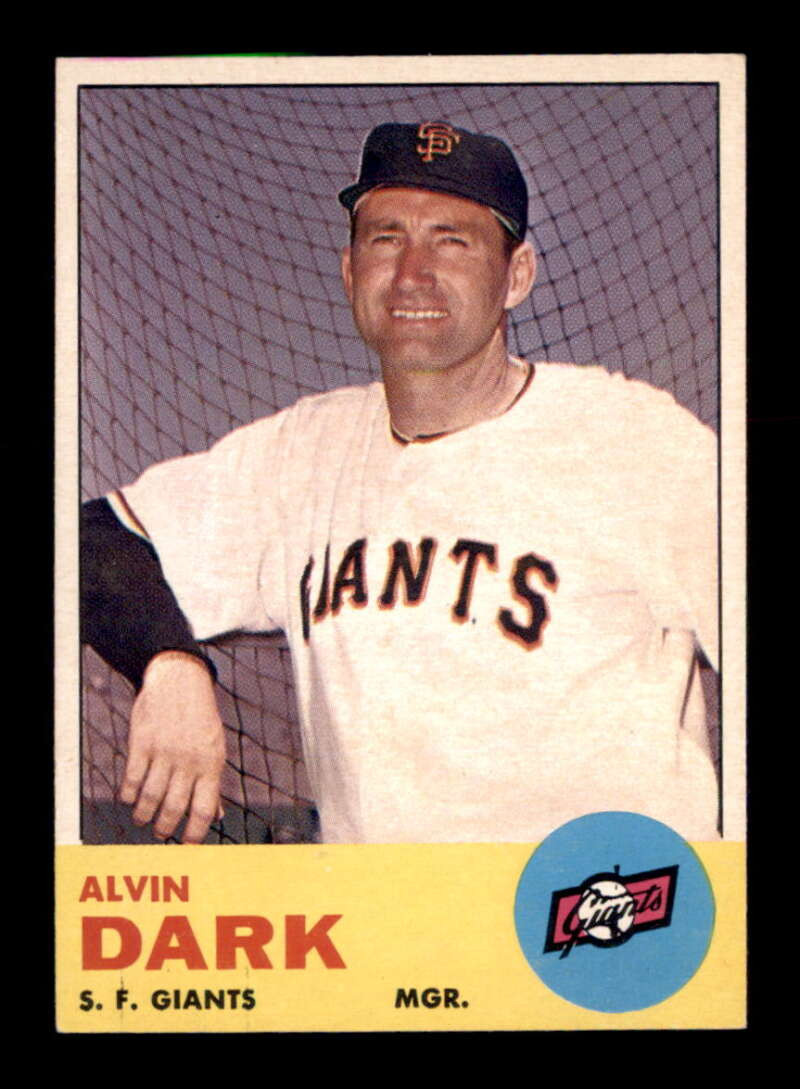 1963 Topps #258 Alvin Dark MG EXMT X2842983