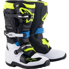 Alpinestars Youth Blue/Yellow/White/Black Tech 7S Boots - 2015017-1795-5